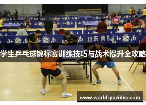 学生乒乓球锦标赛训练技巧与战术提升全攻略