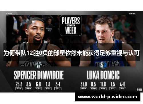 为何带队12胜0负的球星依然未能获得足够重视与认可